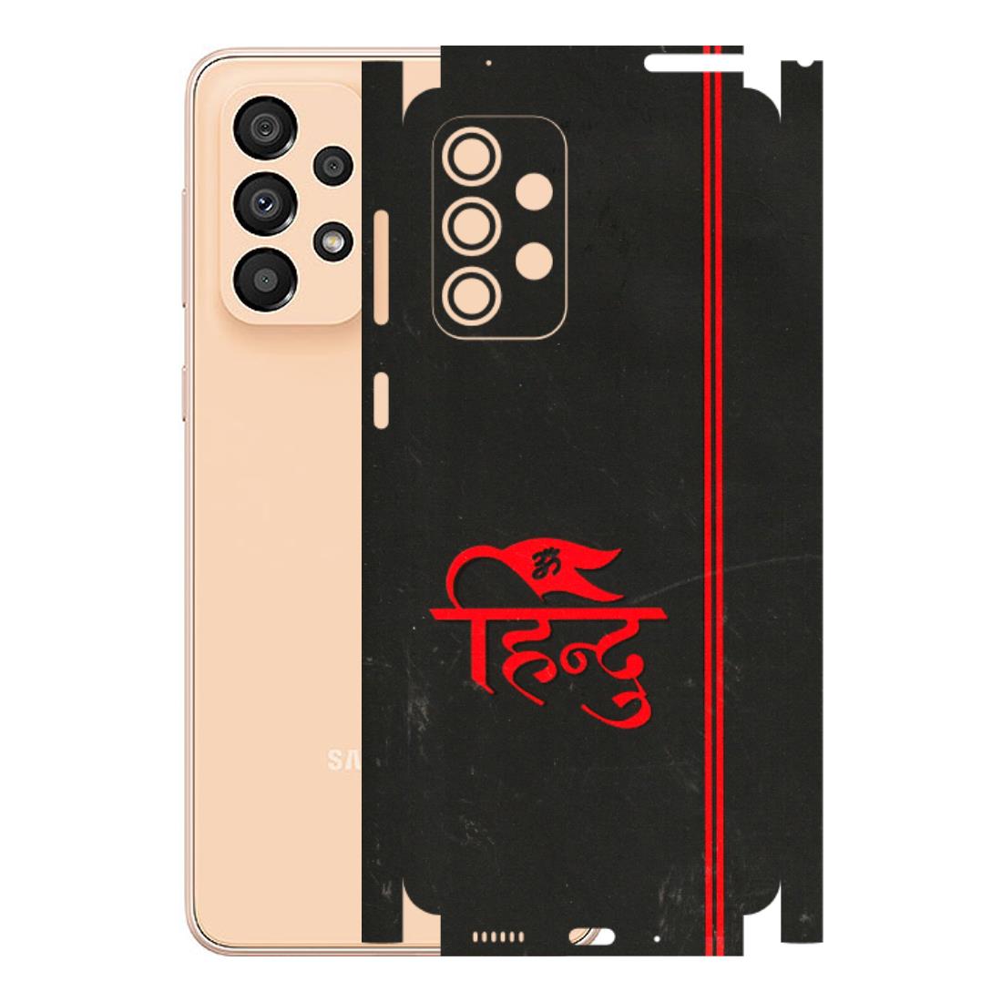 Samsung A/S Series Phone Skins (All Models) - Hindu Black - 3D Embossed Finish (L-153) Samsung Galaxy A33(5G)