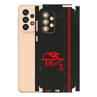 Samsung A/S Series Phone Skins (All Models) - Hindu Black - 3D Embossed Finish (L-153) Samsung Galaxy A33(5G)