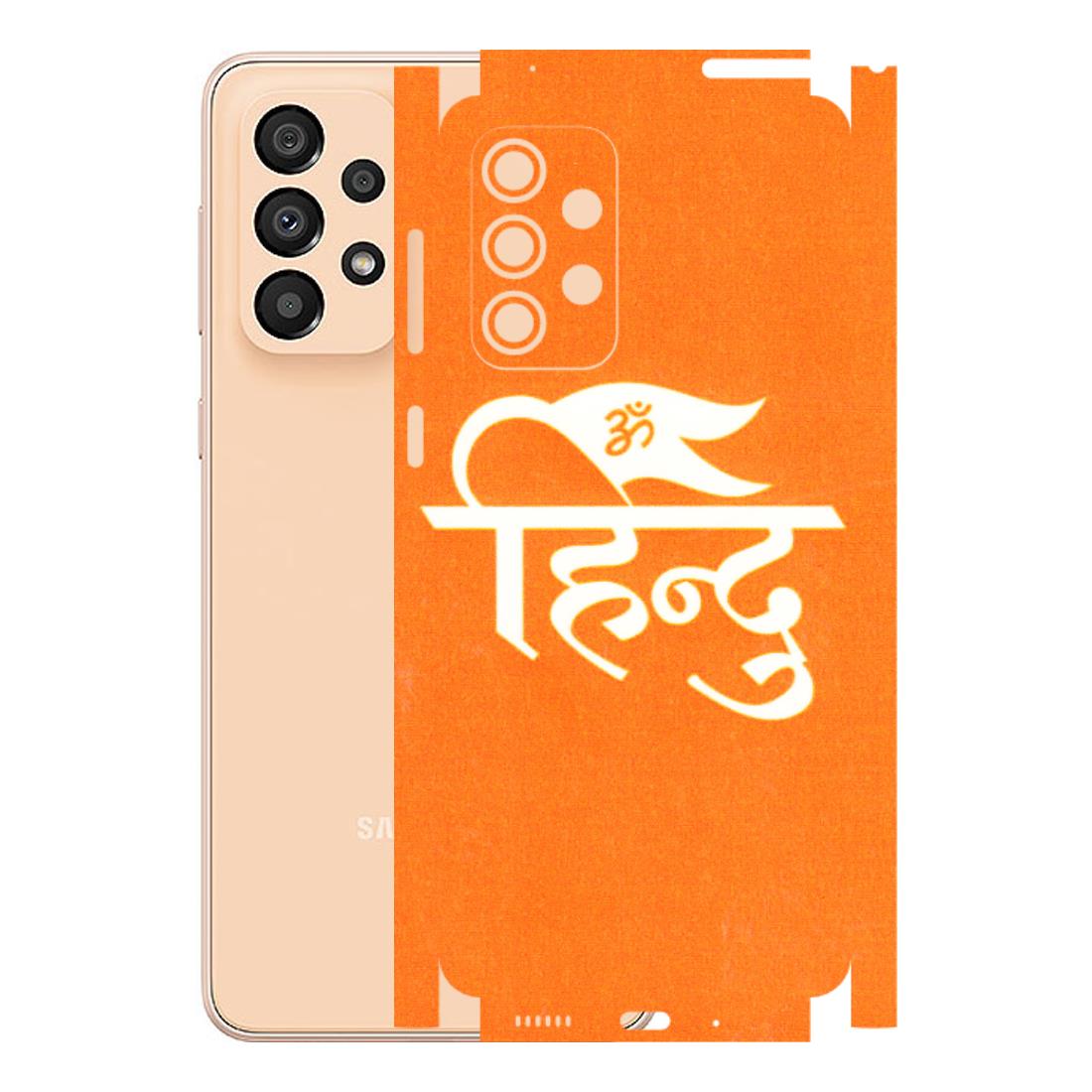 Samsung A/S Series Phone Skins (All Models) - Hindu Kesari - 3D Embossed Finish (L-154) Samsung Galaxy A33(5G)