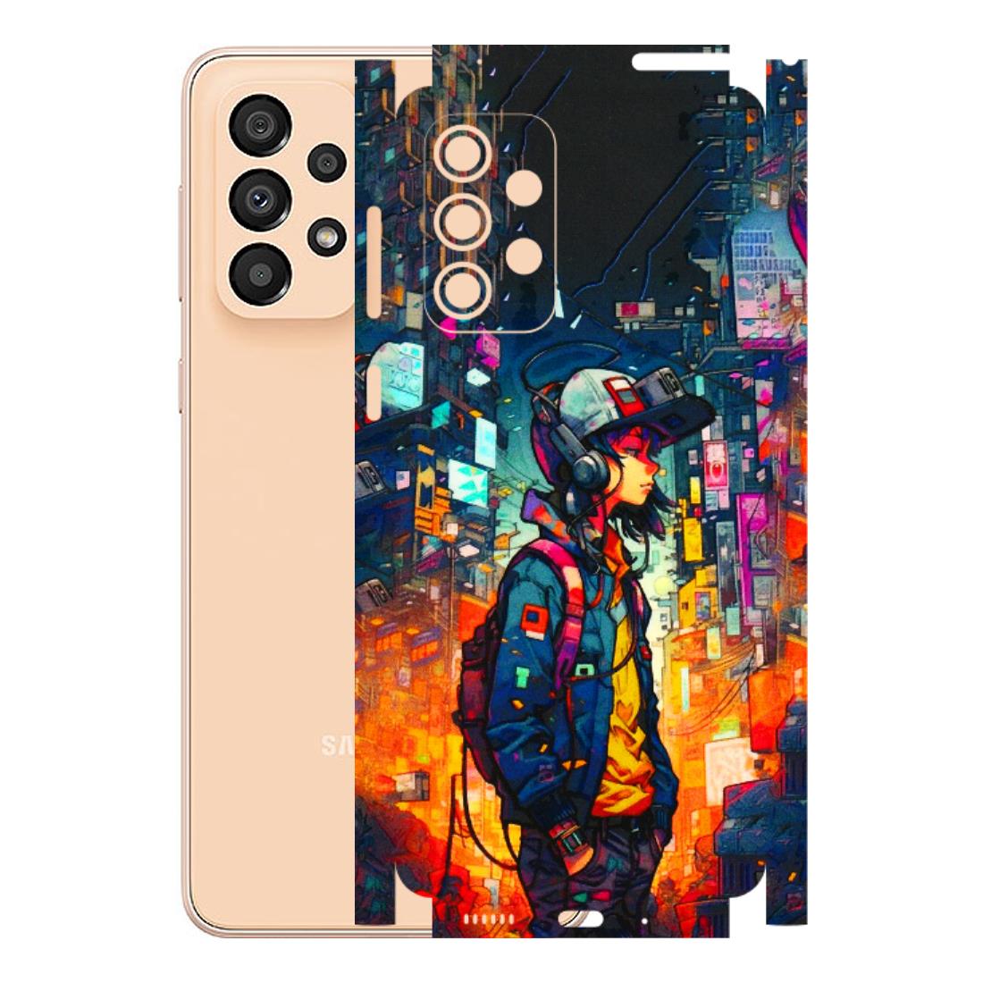 Samsung A/S Series Phone Skins (All Models) - Street Anime Guy - 3D Embossed Finish (L-158) Samsung Galaxy A33(5G)