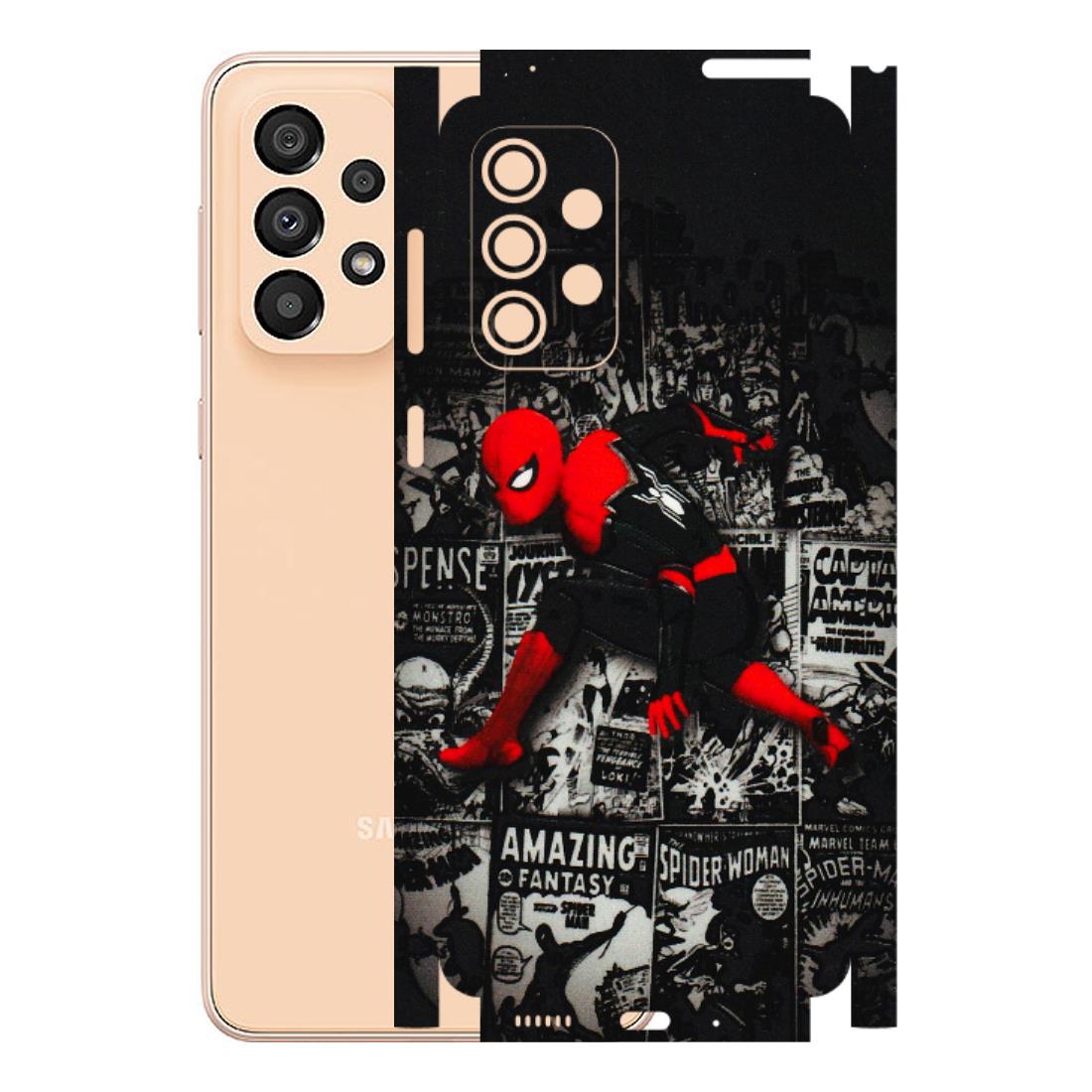 Samsung A/S Series Phone Skins (All Models) - SpiderMan New - 3D Embossed Finish (L-162) Samsung Galaxy A33(5G)
