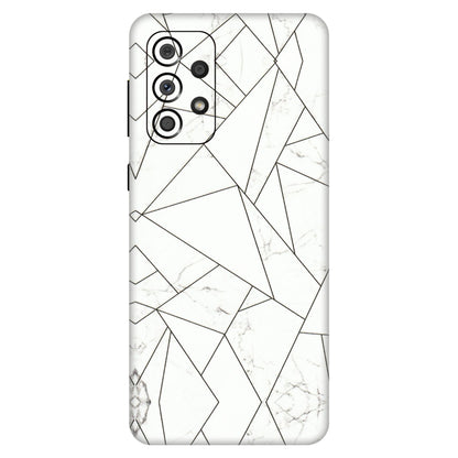 Samsung A/S Series Phone Skins (All Models) - Luxury White Marble Effect - 3D Embossed Finish (L-168) Samsung Galaxy A33(5G)