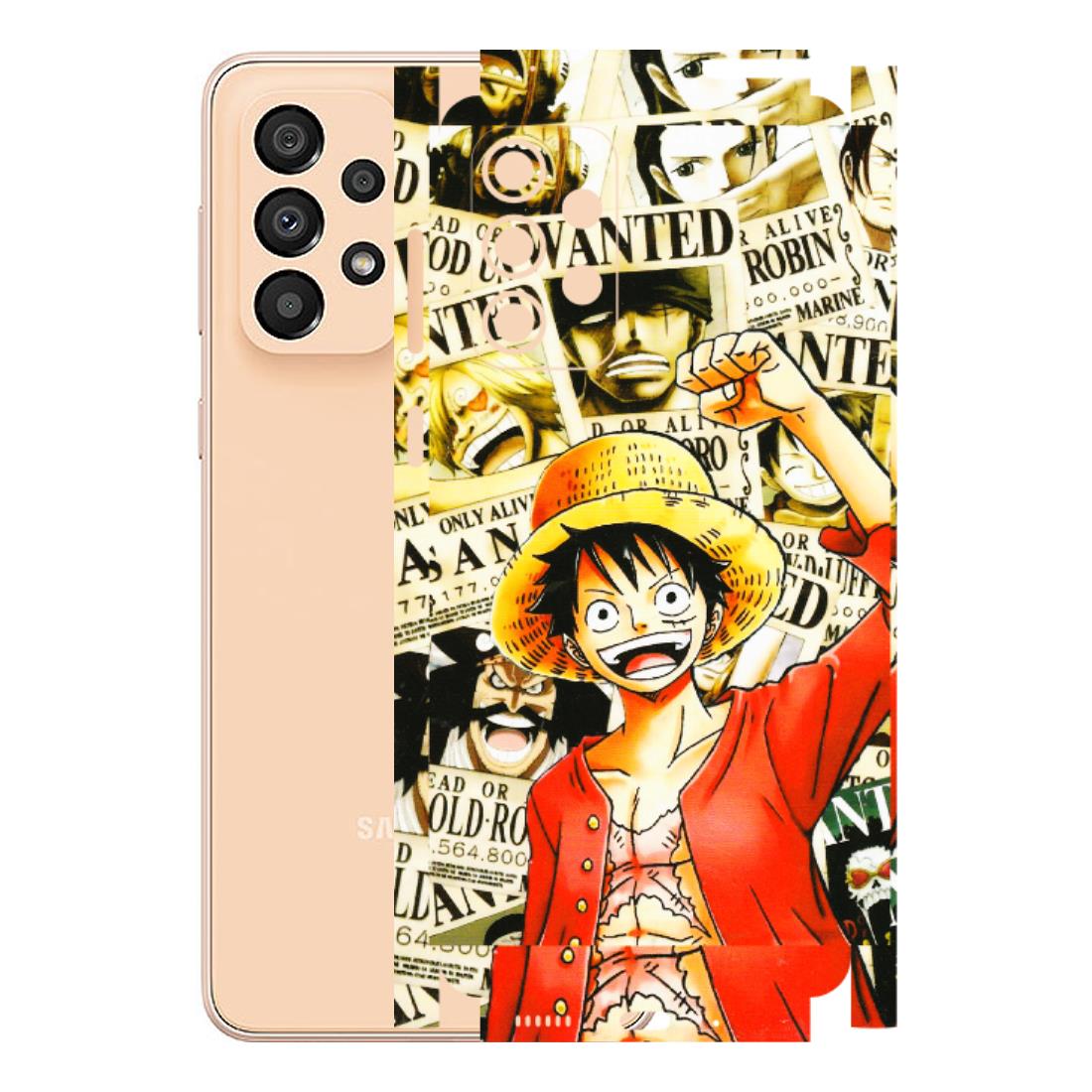 Samsung A/S Series Phone Skins (All Models) - Luffy Anime - 3D Embossed Finish (L-177) Samsung Galaxy A33(5G)