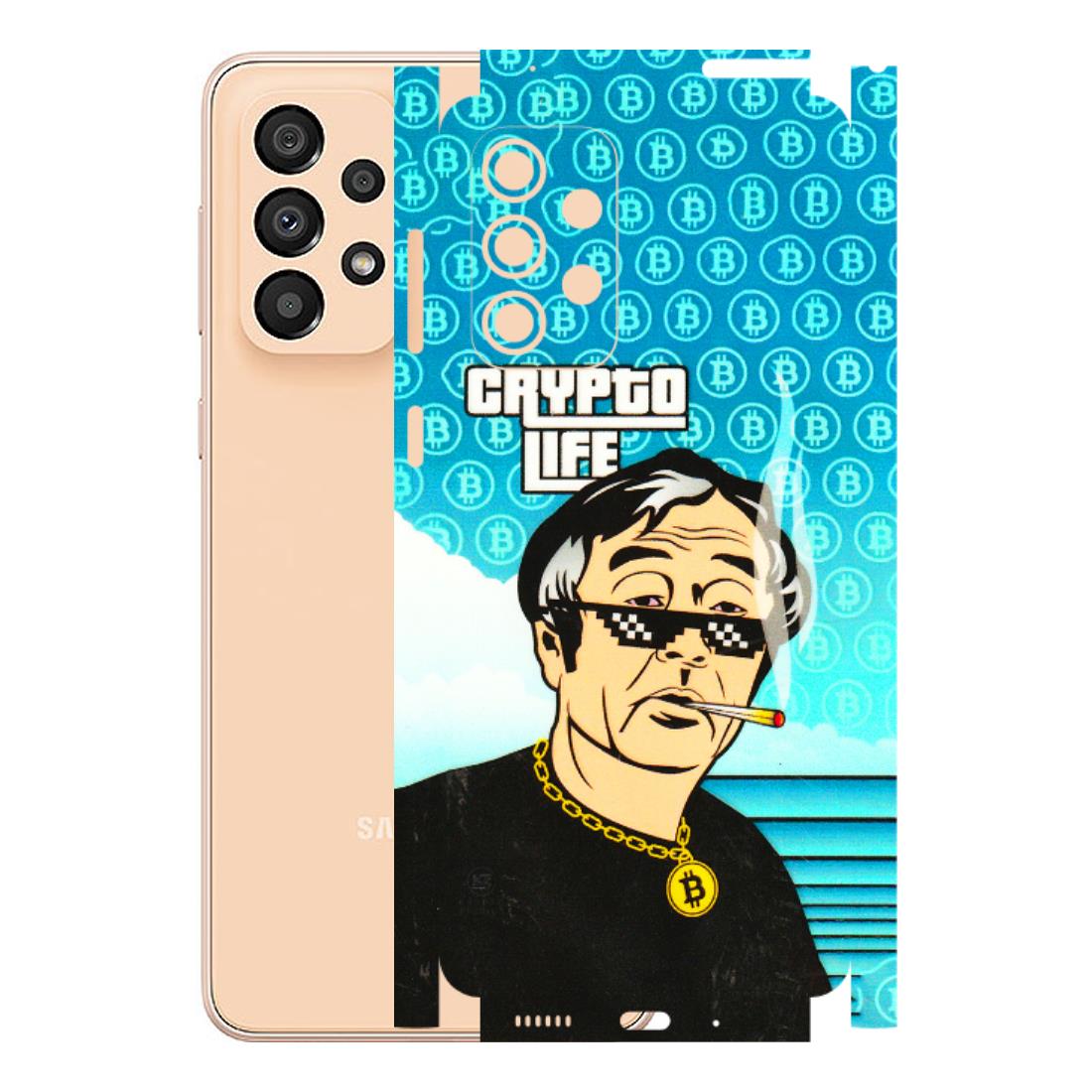 Samsung A/S Series Phone Skins (All Models) - Crypto Thug Life - 3D Embossed Finish (L-179) Samsung Galaxy A33(5G)