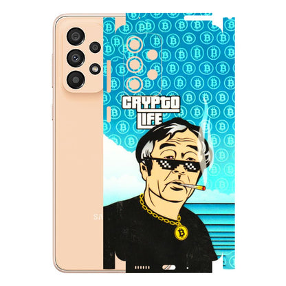 Samsung A/S Series Phone Skins (All Models) - Crypto Thug Life - 3D Embossed Finish (L-179) Samsung Galaxy A33(5G)