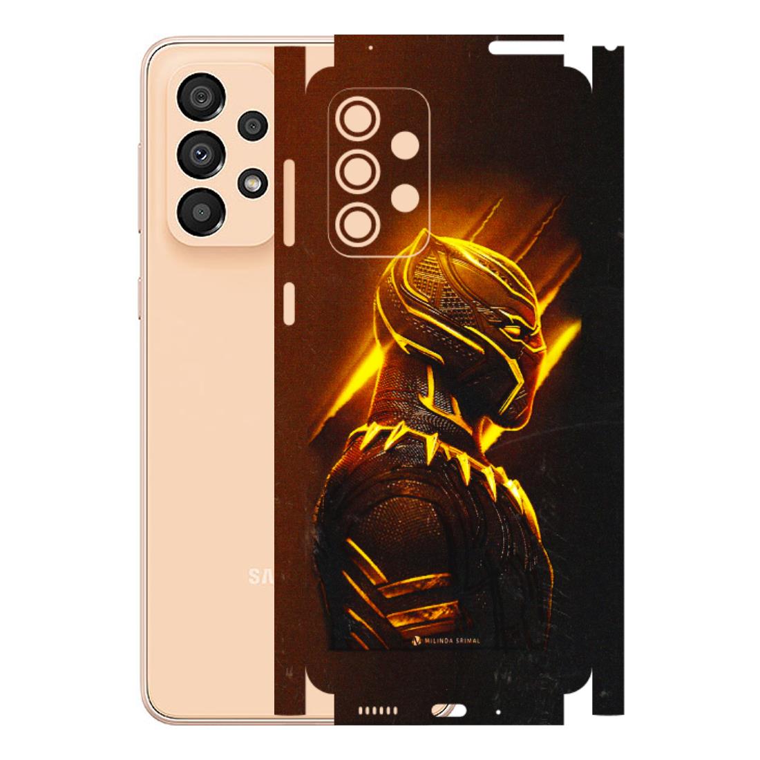 Samsung A/S Series Phone Skins (All Models) - Gold Black Panther - 3D Embossed Finish (L-181) Samsung Galaxy A33(5G)
