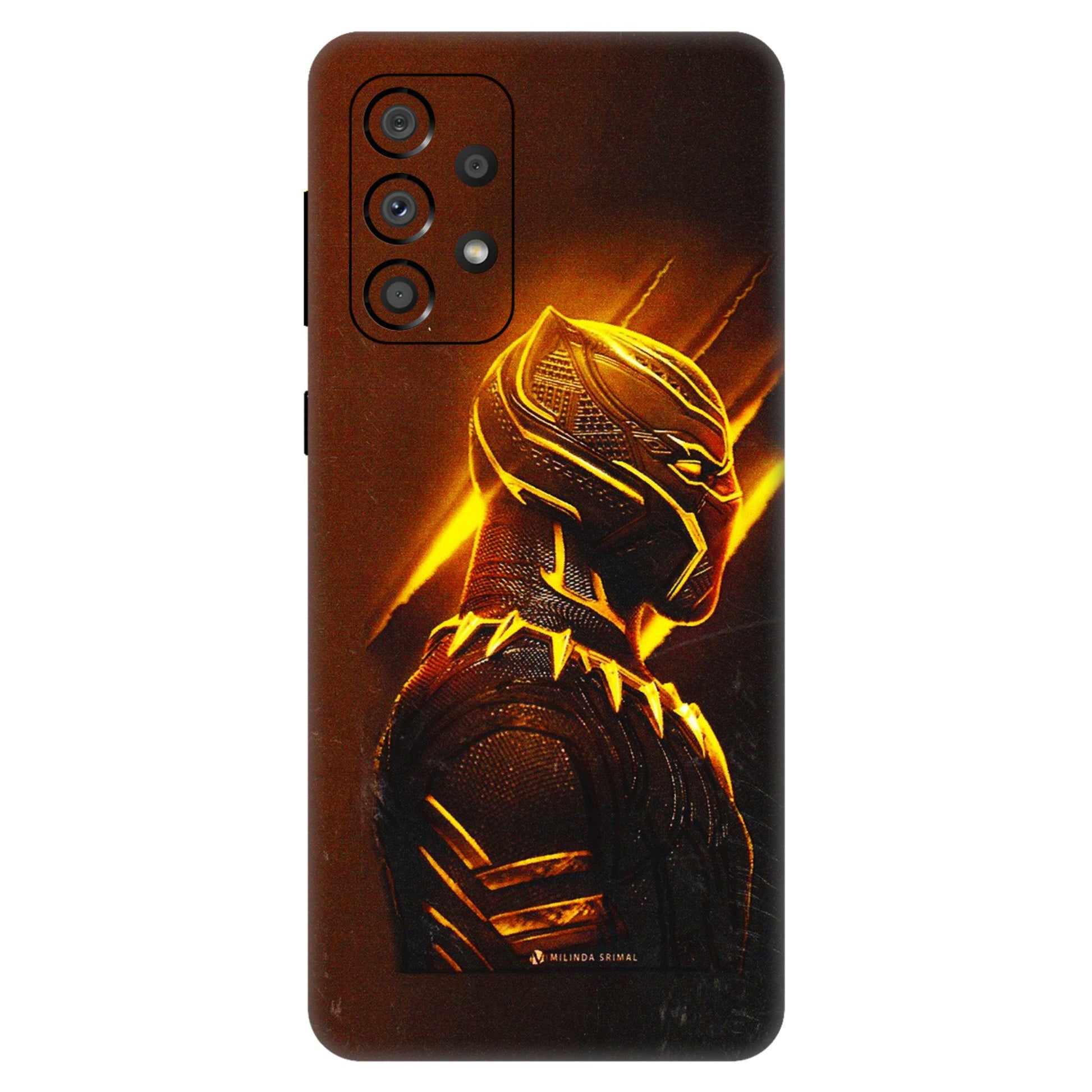Samsung A/S Series Phone Skins (All Models) - Gold Black Panther - 3D Embossed Finish (L-181) Samsung Galaxy A33(5G)