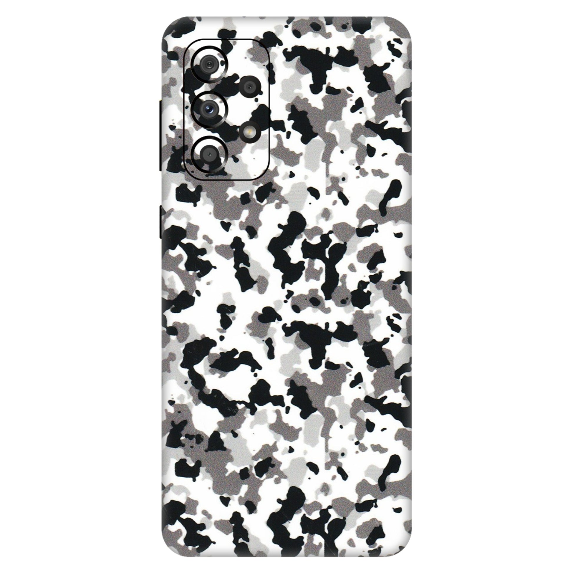Samsung A/S Series Phone Skins (All Models) - White Black Camouflage - 3D Embossed Finish (L-18) Samsung Galaxy A33(5G)