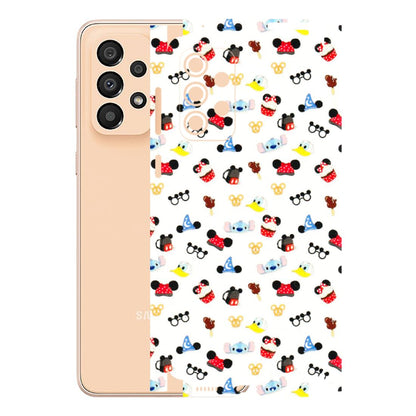 Samsung A/S Series Phone Skins (All Models) - Minnie Mouse & Donald Doodles s - 3D Embossed Finish (L-194) Samsung Galaxy A33(5G)