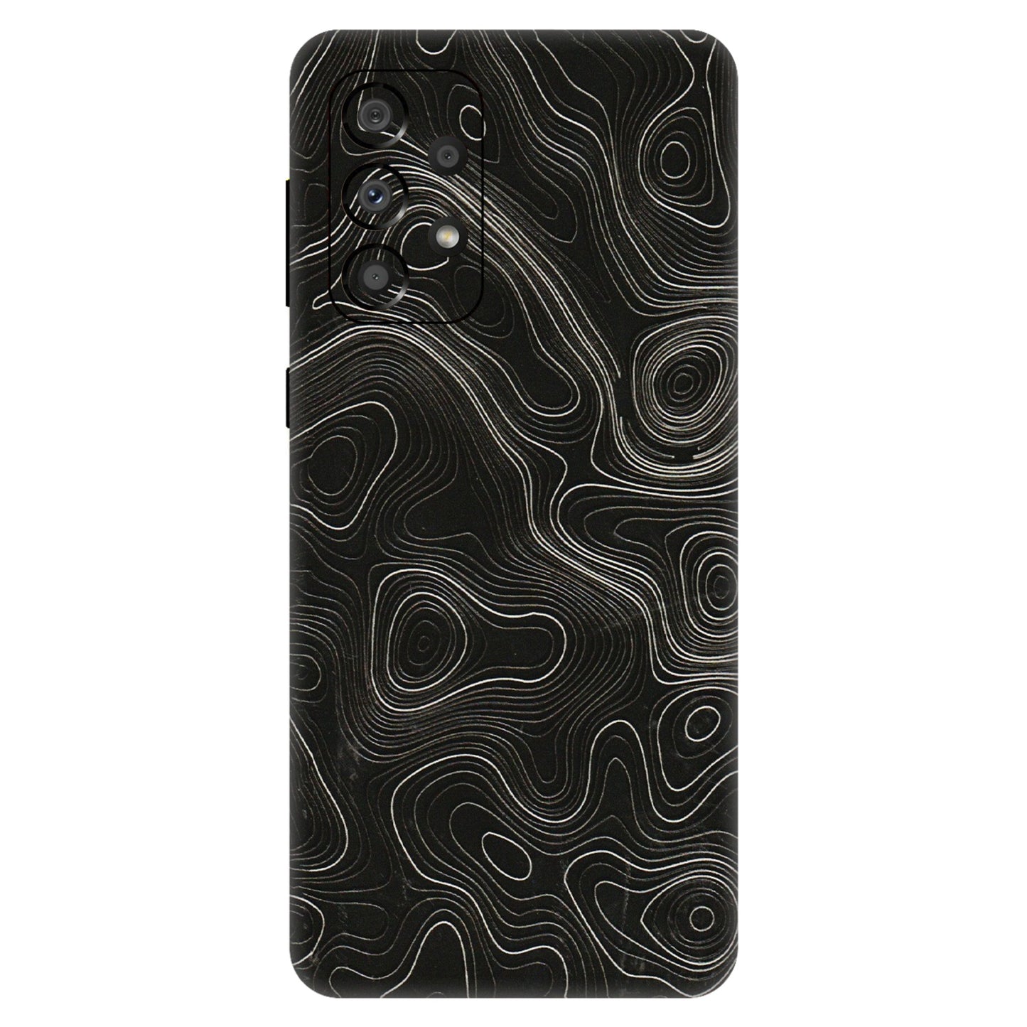 Samsung A/S Series Phone Skins (All Models) - Black Swirl - 3D Embossed Finish (L-196) Samsung Galaxy A33(5G)