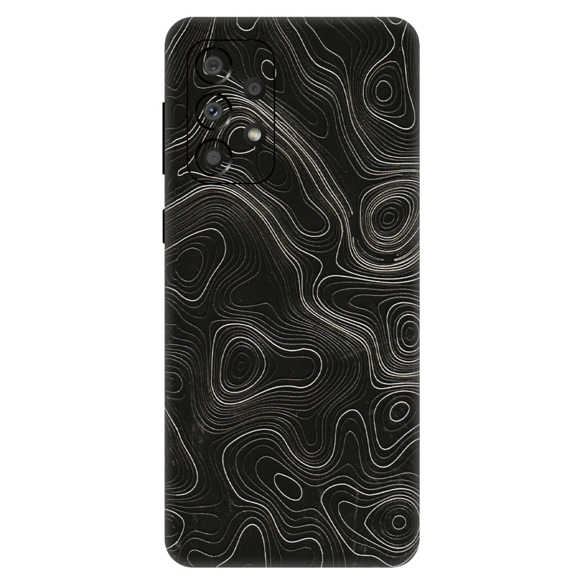Samsung A/S Series Phone Skins (All Models) - Black Swirl - 3D Embossed Finish (L-196) Samsung Galaxy A33(5G)