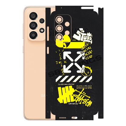 Samsung A/S Series Phone Skins (All Models) - Anti Social Graffiti - 3D Embossed Finish (L-198) Samsung Galaxy A33(5G)