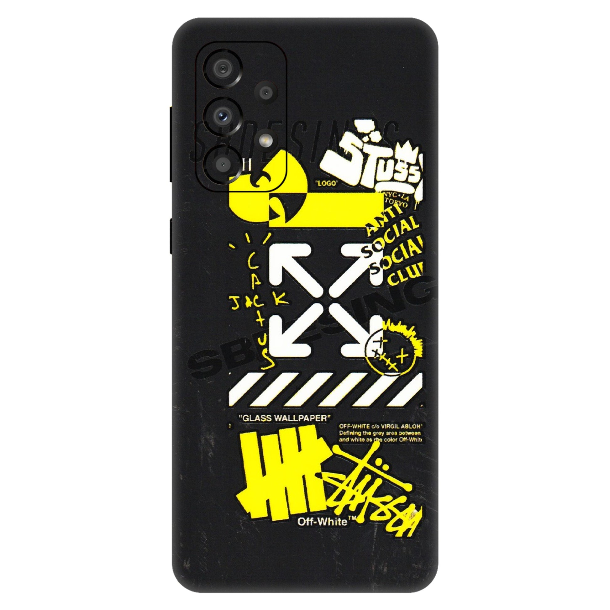 Samsung A/S Series Phone Skins (All Models) - Anti Social Graffiti - 3D Embossed Finish (L-198) Samsung Galaxy A33(5G)