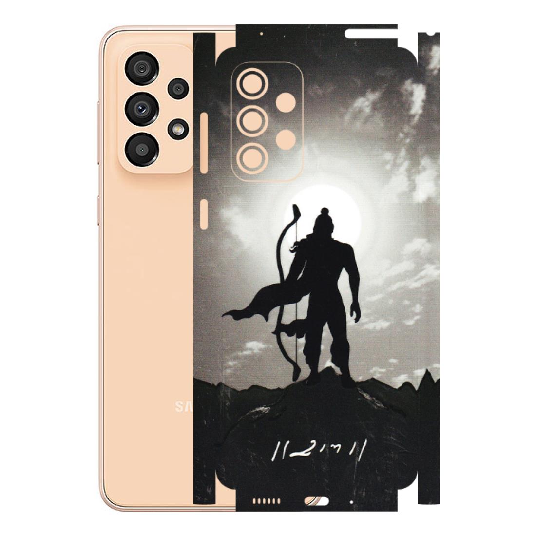 Samsung A/S Series Phone Skins (All Models) - Jai Siya Ram - 3D Embossed Finish (L-200) Samsung Galaxy A33(5G)