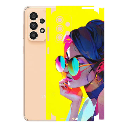Samsung A/S Series Phone Skins (All Models) - Bold Stylish Girl - 3D Embossed Finish (L-222) Samsung Galaxy A33(5G)