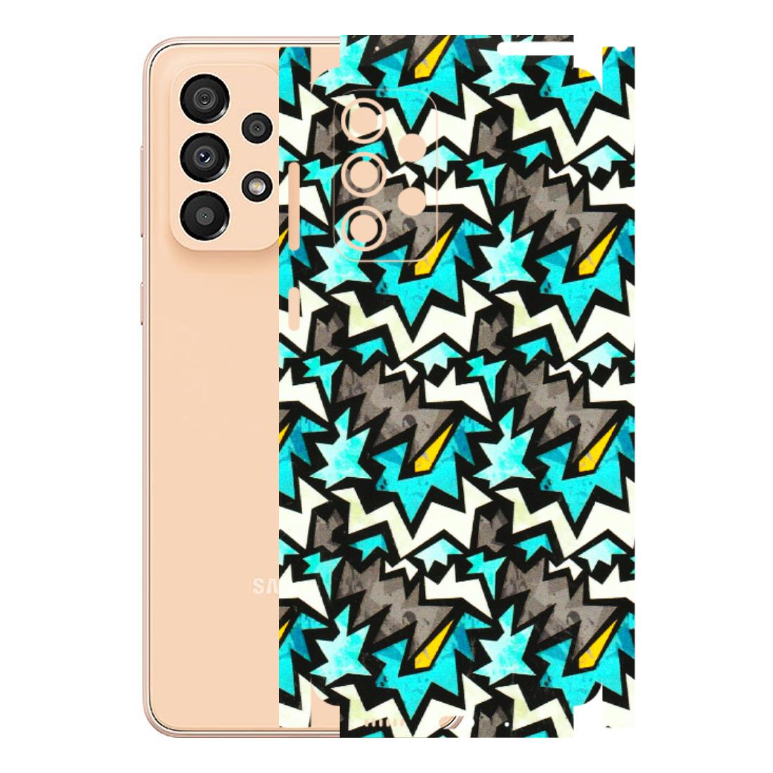 Samsung A/S Series Phone Skins (All Models) - Funky Zig Zag - 3D Embossed Finish (L-223) Samsung Galaxy A33(5G)
