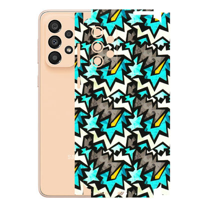 Samsung A/S Series Phone Skins (All Models) - Funky Zig Zag - 3D Embossed Finish (L-223) Samsung Galaxy A33(5G)