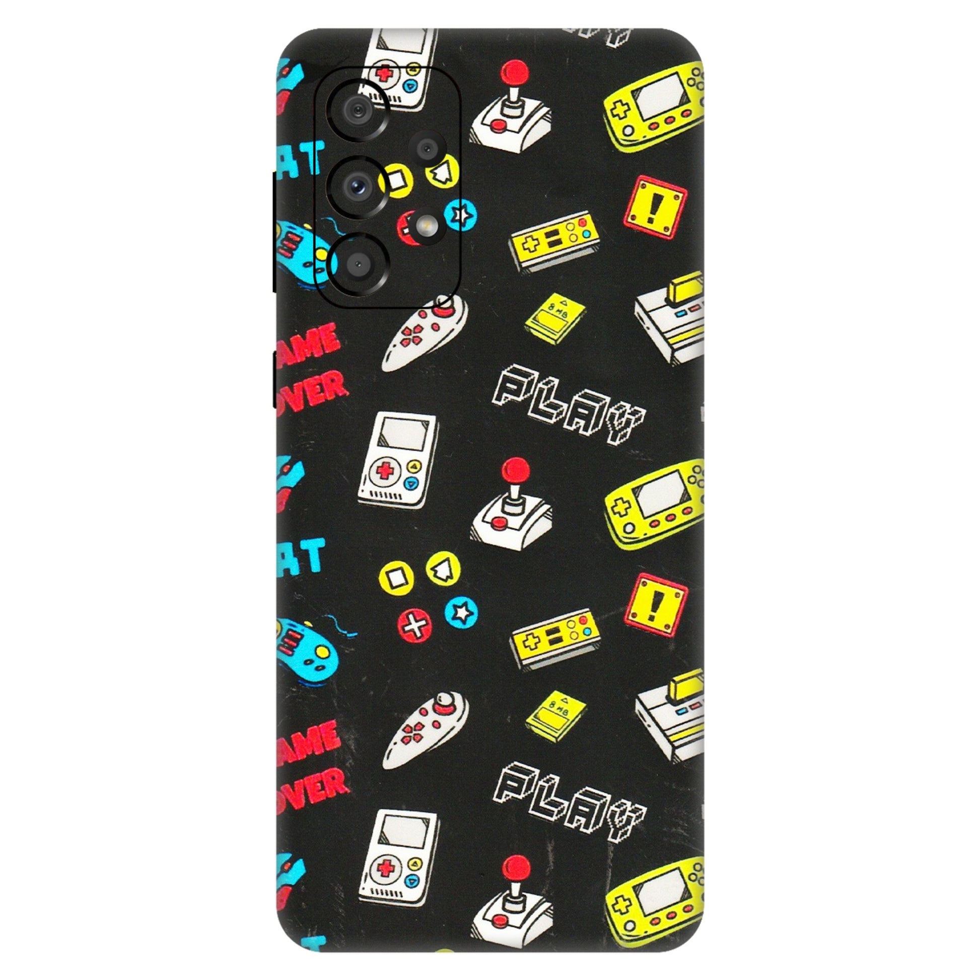 Samsung A/S Series Phone Skins (All Models) - Gaming Doodles - 3D Embossed Finish (L-224) Samsung Galaxy A33(5G)