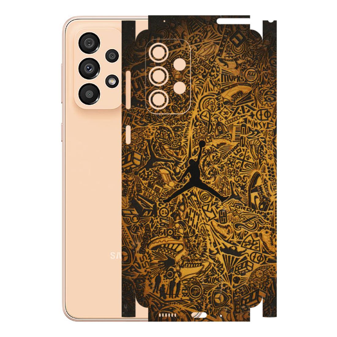 Samsung A/S Series Phone Skins (All Models) - Premium Gold Basketball Player - 3D Embossed Finish (L-236) Samsung Galaxy A33(5G)