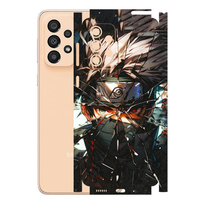 Samsung A/S Series Phone Skins (All Models) - Kakashi Shattered Glass Effect - 3D Embossed Finish (L-237) Samsung Galaxy A33(5G)