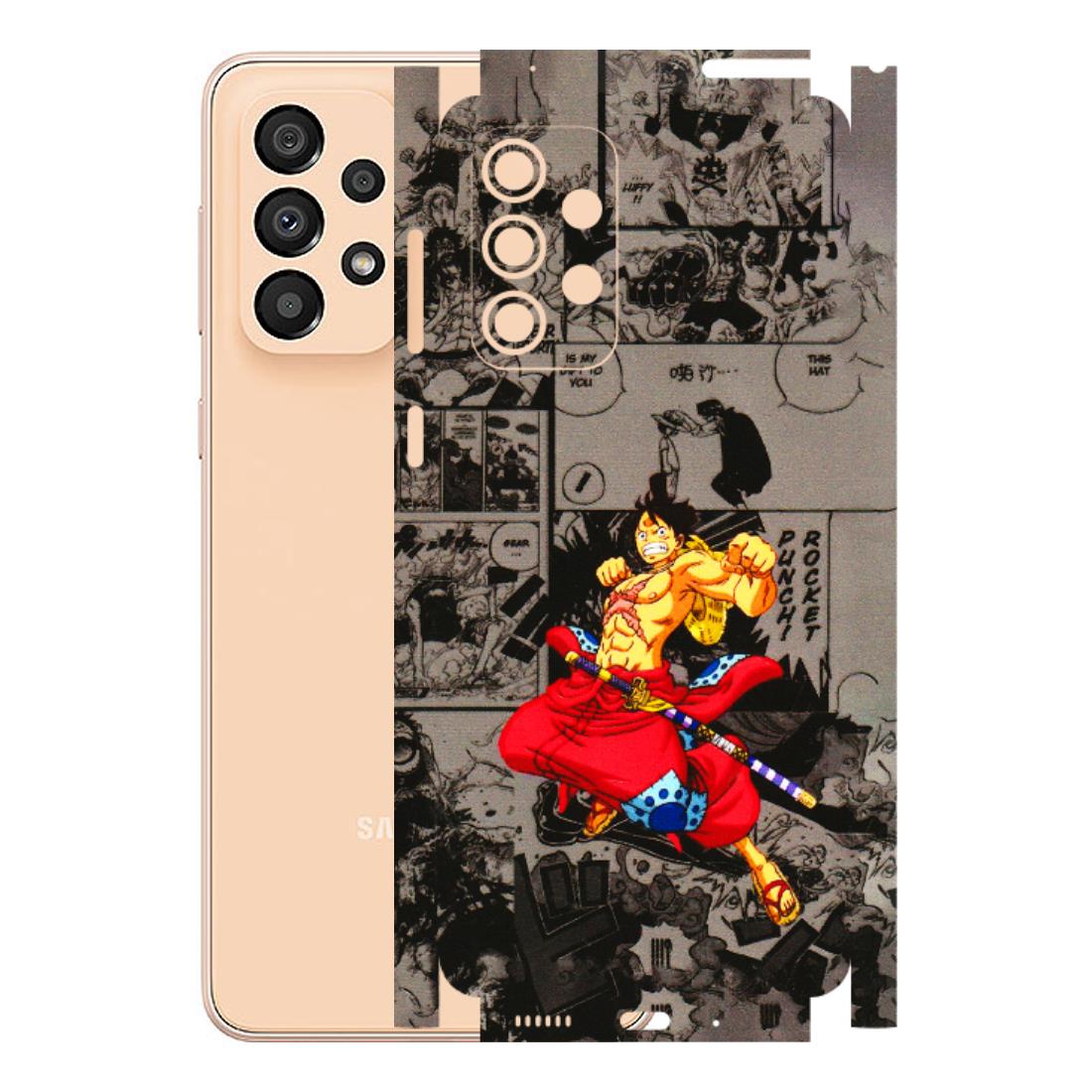 Samsung A/S Series Phone Skins (All Models) - One Piece Rocket Punch Manga - 3D Embossed Finish (L-25) Samsung Galaxy A33(5G)