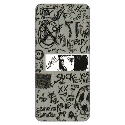 Samsung A/S Series Phone Skins (All Models) - Never Have Love Anime - 3D Embossed Finish (L-260) Samsung Galaxy A33(5G)