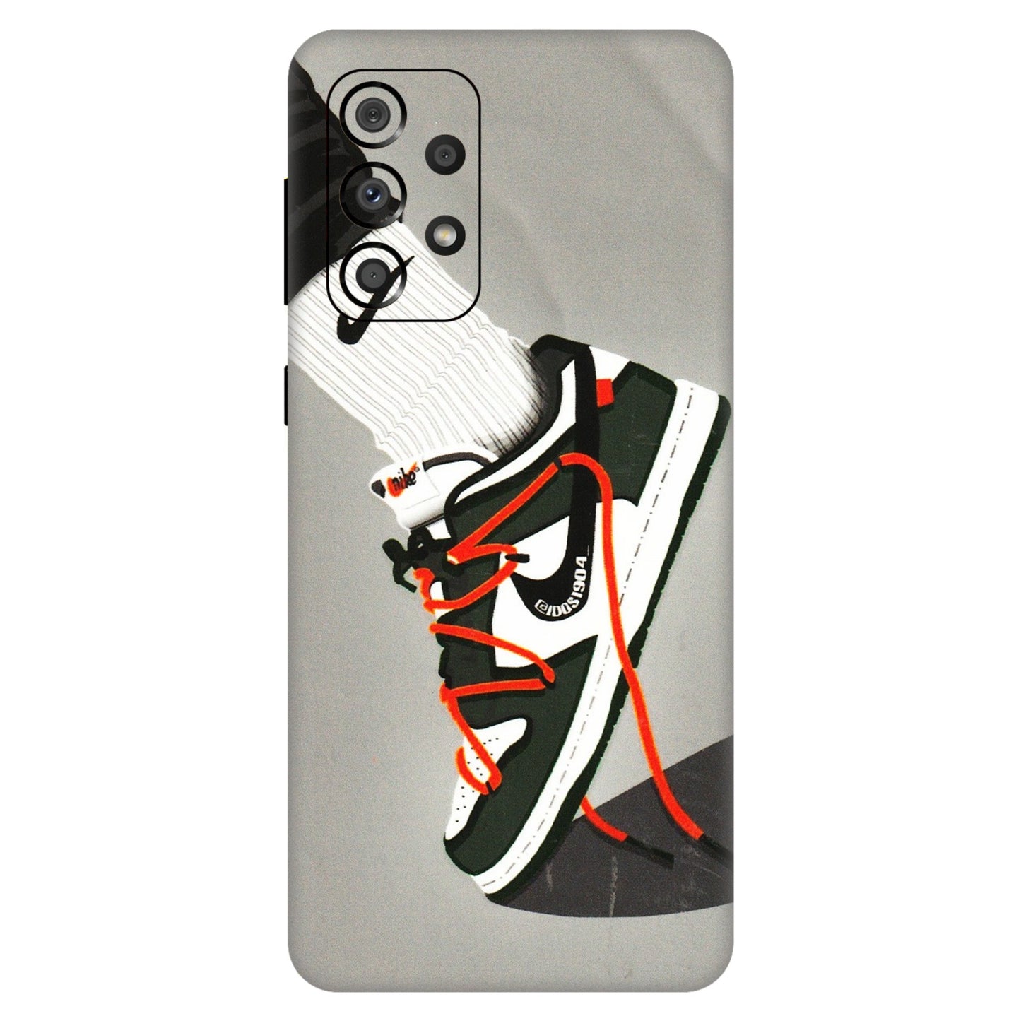 Samsung A/S Series Phone Skins (All Models) - New Grey Sneaker - 3D Embossed Finish (L-261) Samsung Galaxy A33(5G)