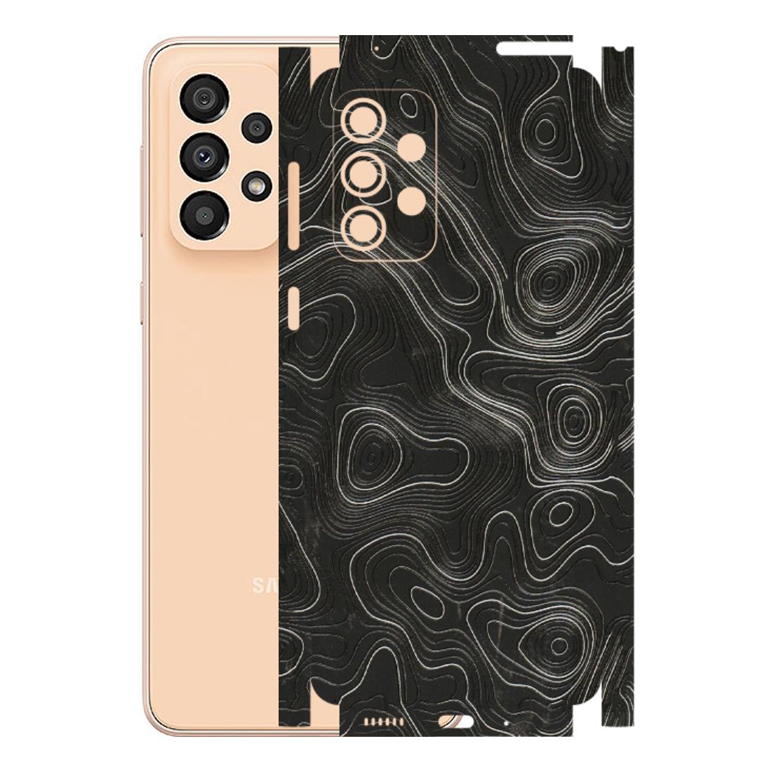 Samsung A/S Series Phone Skins (All Models) - Abstract White Line Map - 3D Embossed Finish (L-269) Samsung Galaxy A33(5G)