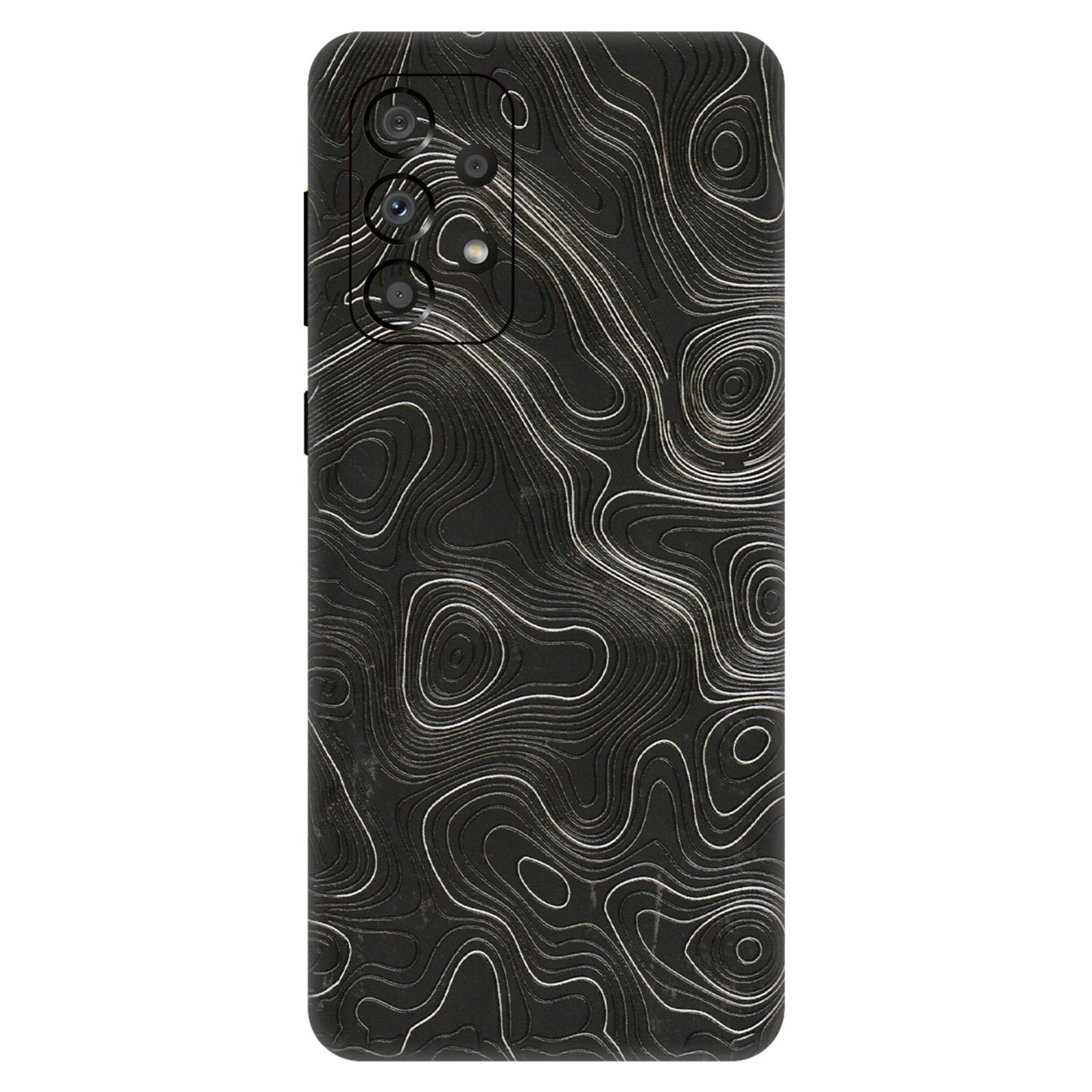 Samsung A/S Series Phone Skins (All Models) - Abstract White Line Map - 3D Embossed Finish (L-269) Samsung Galaxy A33(5G)