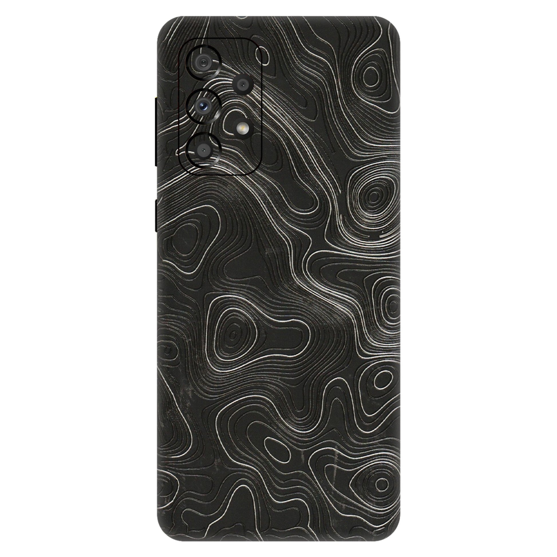 Samsung A/S Series Phone Skins (All Models) - Abstract White Line Map - 3D Embossed Finish (L-269) Samsung Galaxy A33(5G)