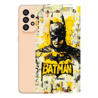 Samsung A/S Series Phone Skins (All Models) - Batman Yellow BT - 3D Embossed Finish (L-304) Samsung Galaxy A33(5G)