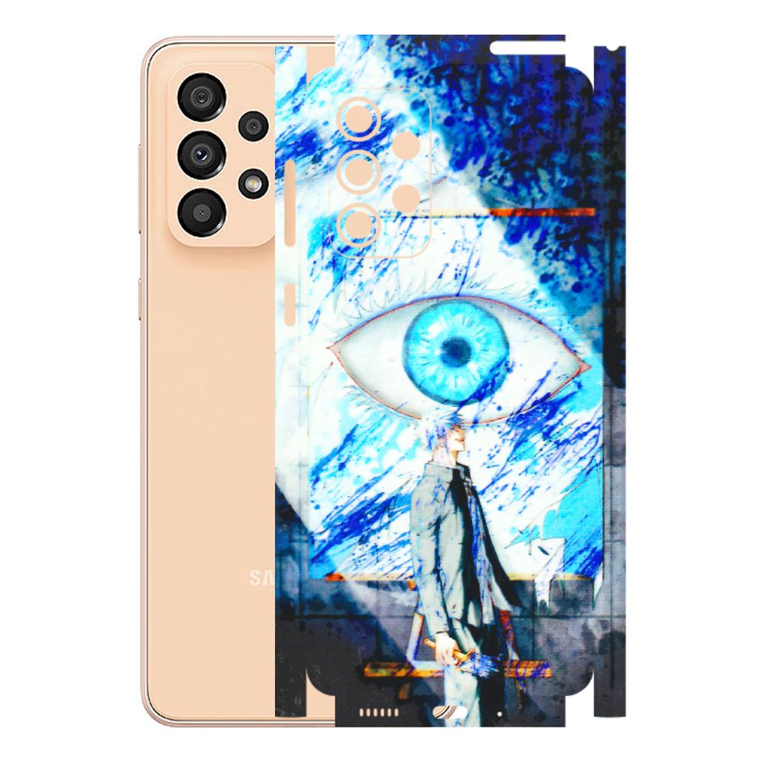 Samsung A/S Series Phone Skins (All Models) - Anime Sea Blue Eye - 3D Embossed Finish (L-318) Samsung Galaxy A33(5G)