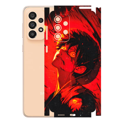 Samsung A/S Series Phone Skins (All Models) - D.Luffy Power Up One Piece Anime - 3D Embossed Finish (L-326) Samsung Galaxy A33(5G)