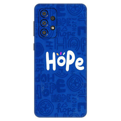 Samsung A/S Series Phone Skins (All Models) - Hope Doodles Blue - 3D Embossed Finish (L-43) Samsung Galaxy A33(5G)