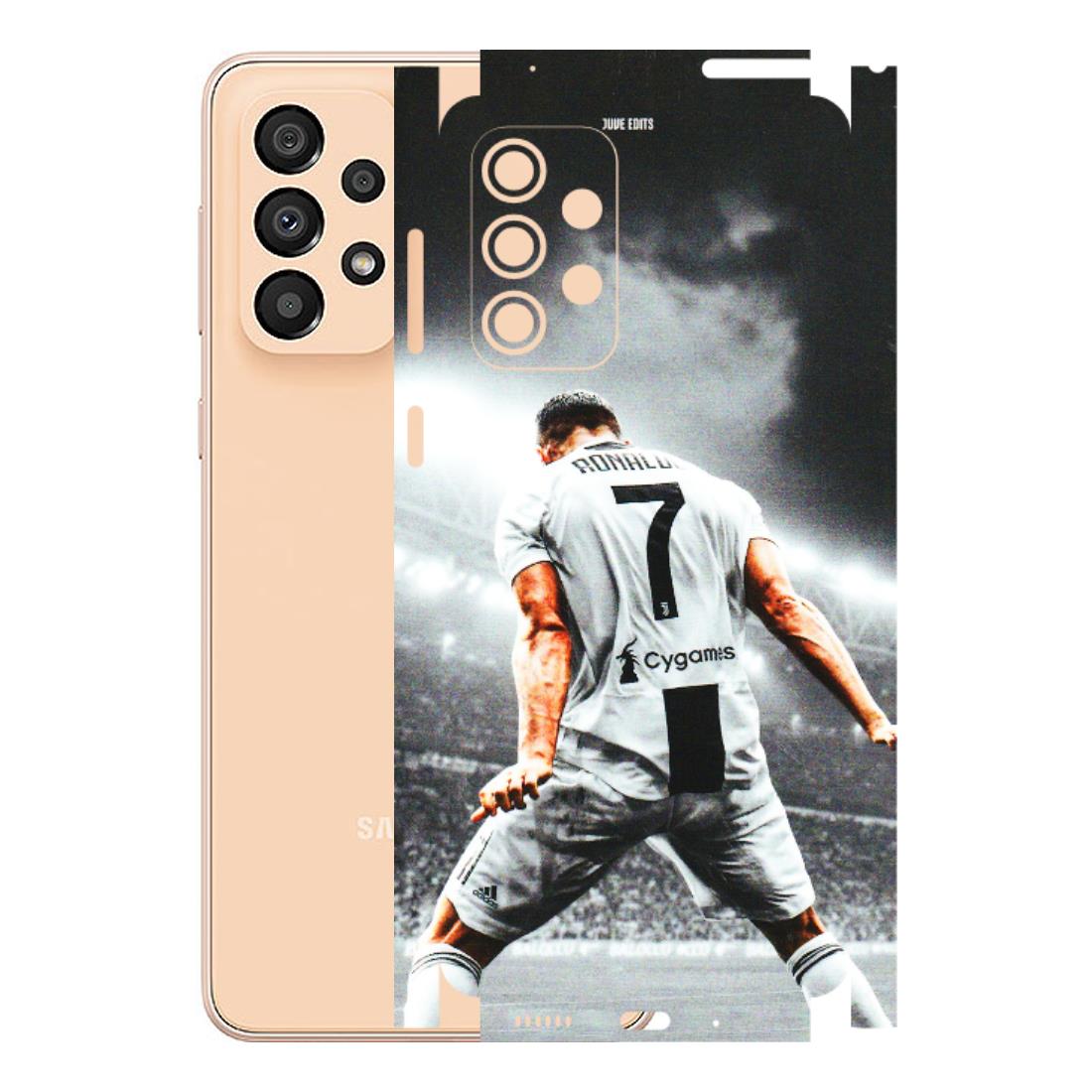 Samsung A/S Series Phone Skins (All Models) - Ronaldo CR7 Crazy - 3D Embossed Finish (L-44) Samsung Galaxy A33(5G)