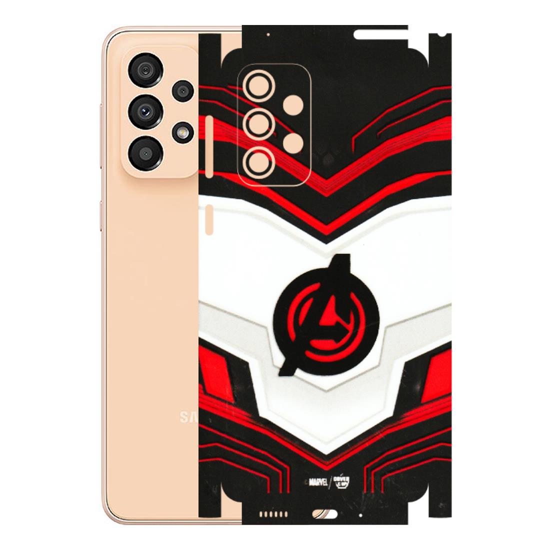 Samsung A/S Series Phone Skins (All Models) - Avengers Logo - 3D Embossed Finish (L-55) Samsung Galaxy A33(5G)
