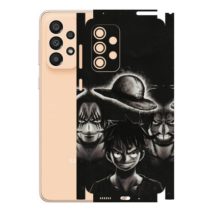 Samsung A/S Series Phone Skins (All Models) - Black Luffy Hat - 3D Embossed Finish (L-57) Samsung Galaxy A33(5G)