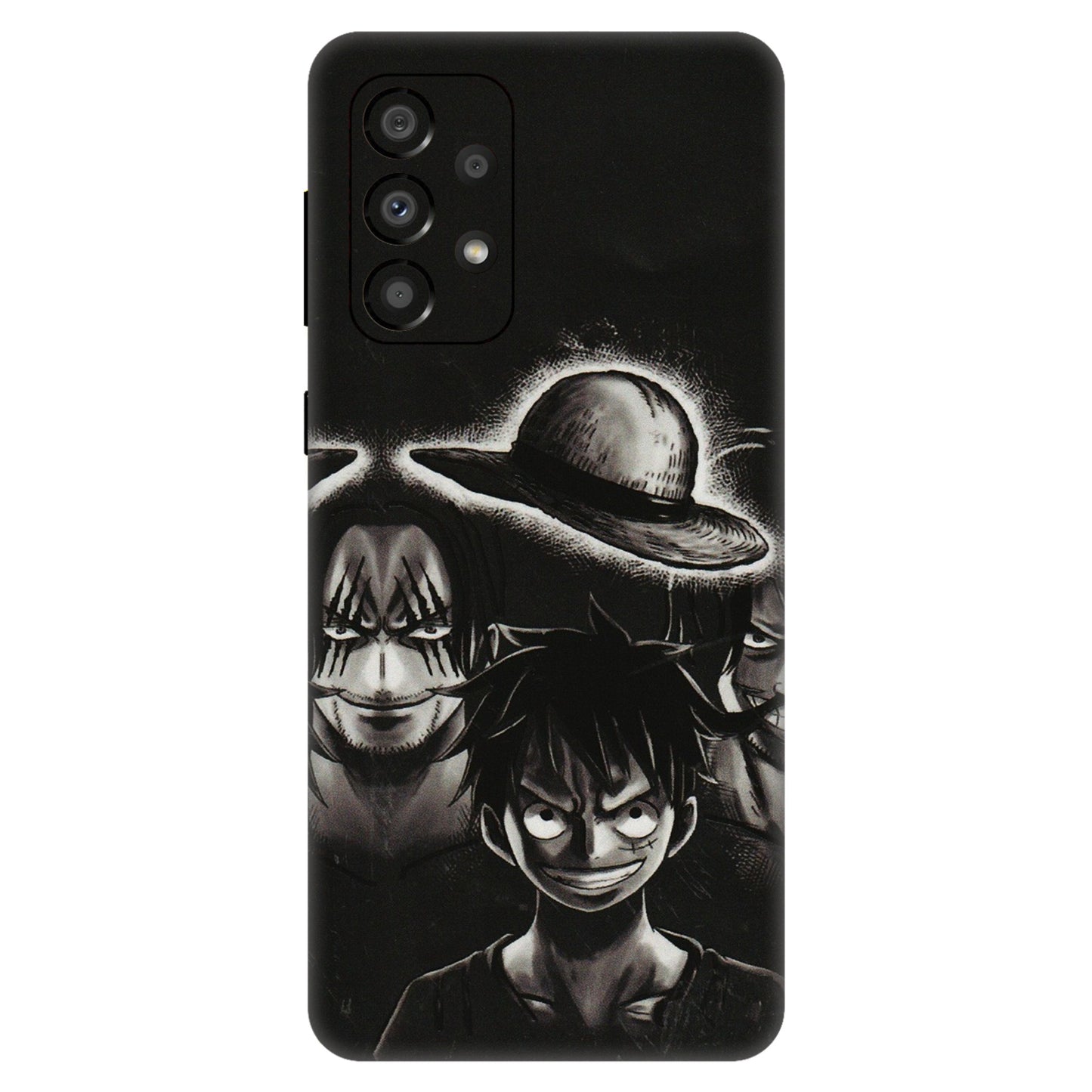Samsung A/S Series Phone Skins (All Models) - Black Luffy Hat - 3D Embossed Finish (L-57) Samsung Galaxy A33(5G)