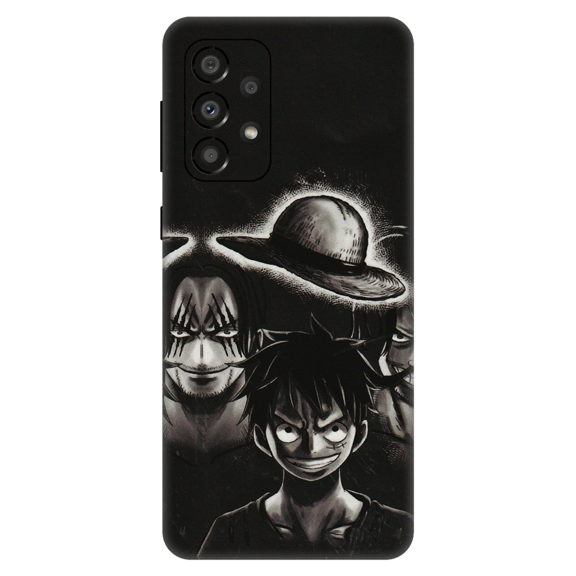 Samsung A/S Series Phone Skins (All Models) - Black Luffy Hat - 3D Embossed Finish (L-57) Samsung Galaxy A33(5G)