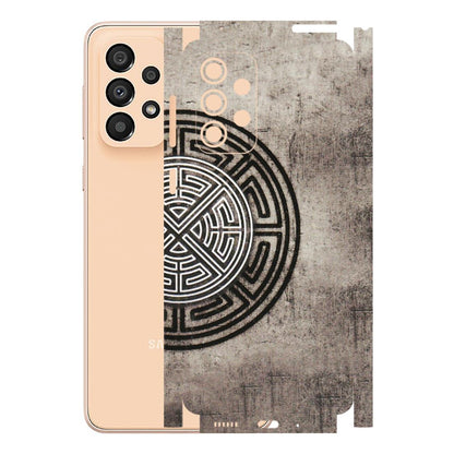Samsung A/S Series Phone Skins (All Models) - Mysterious Circular Design - 3D Embossed Finish (L-63) Samsung Galaxy A33(5G)