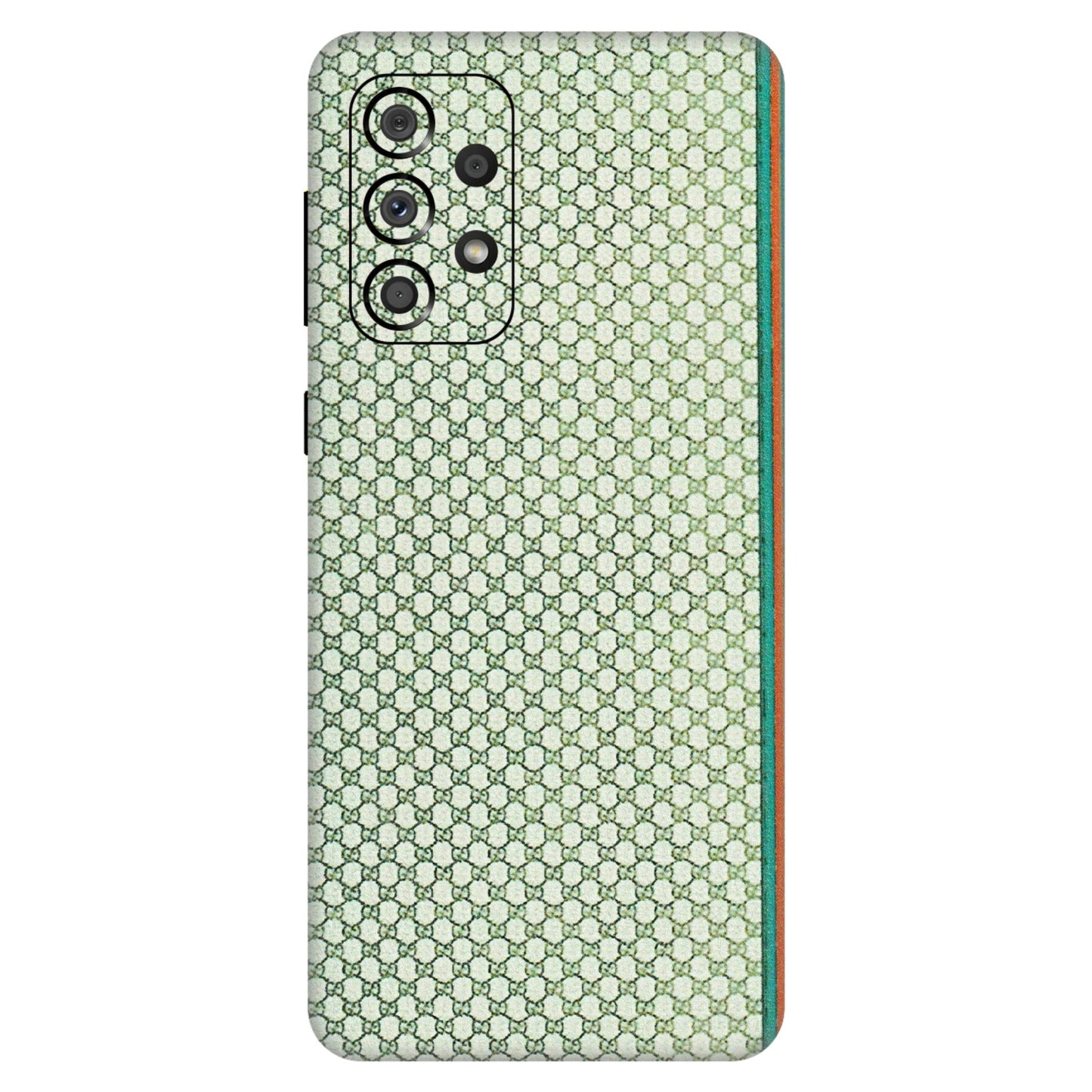Samsung A/S Series Phone Skins (All Models) - Gucci Fabric Pattern - 3D Embossed Finish (L-73) Samsung Galaxy A33(5G)