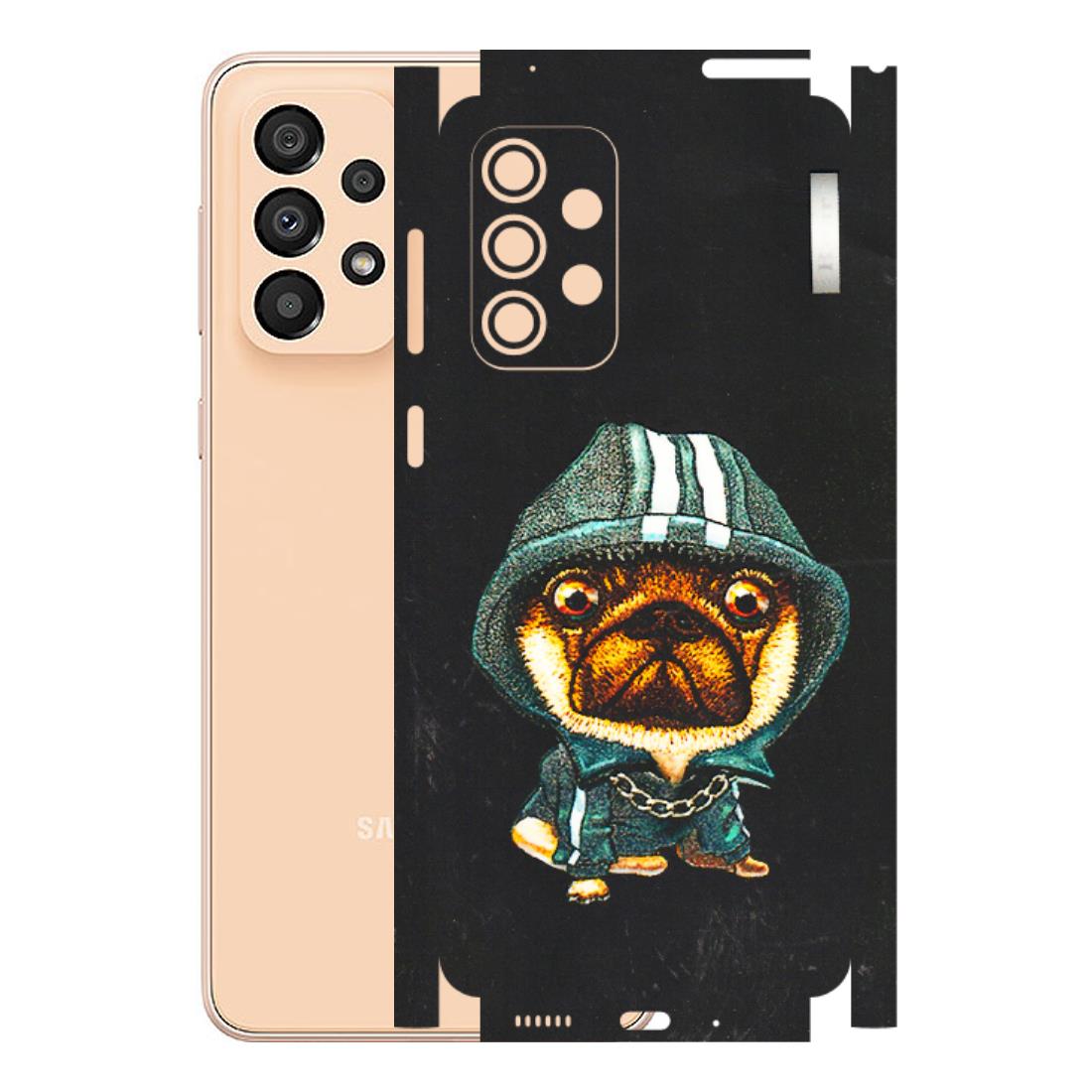 Samsung A/S Series Phone Skins (All Models) - Puppy N Hoodie - 3D Embossed Finish (L-90) Samsung Galaxy A33(5G)