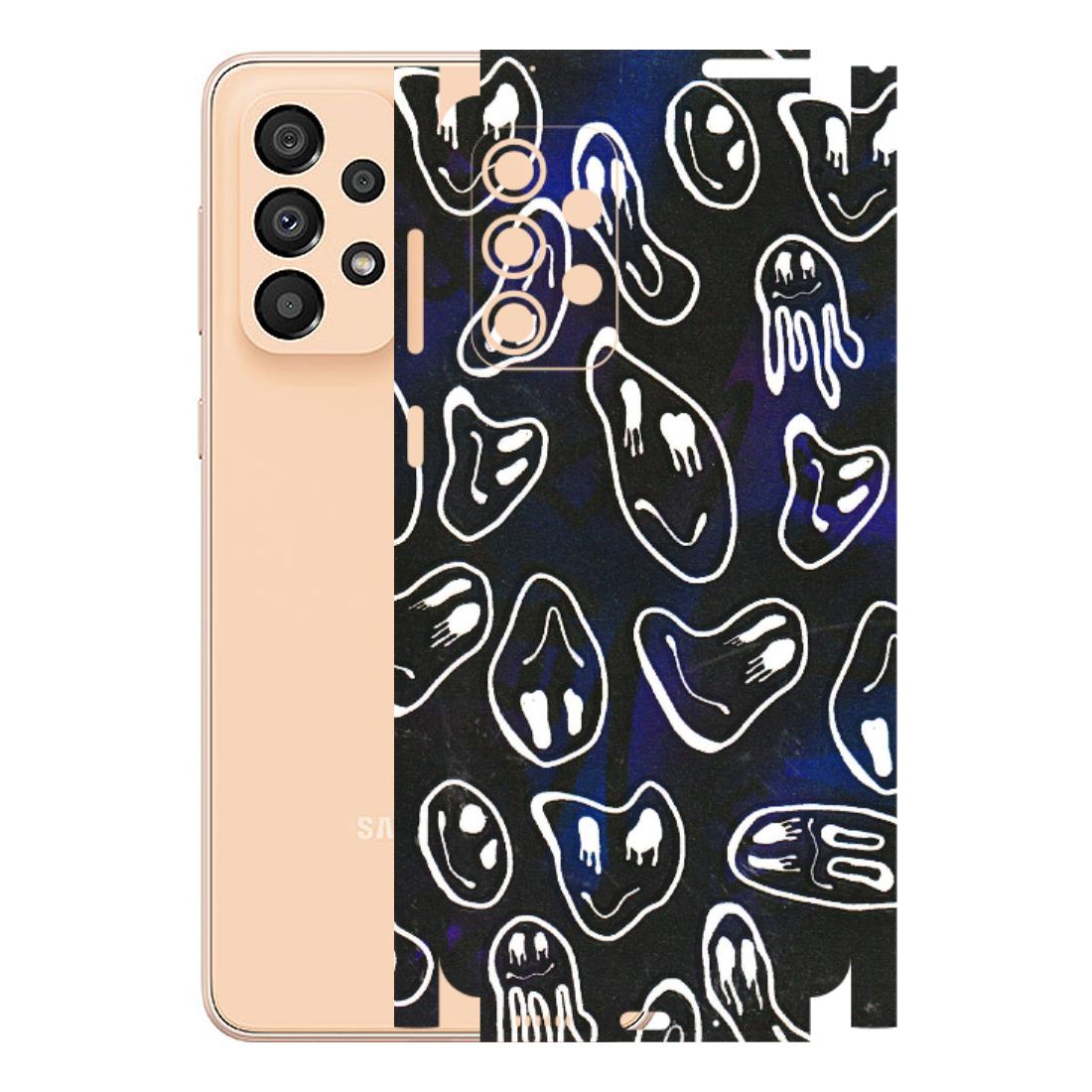 Samsung A/S Series Phone Skins (All Models) - Distorted Smileys - 3D Embossed Finish (L-92) Samsung Galaxy A33(5G)