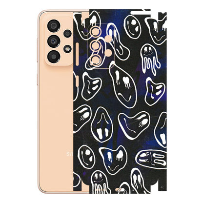 Samsung A/S Series Phone Skins (All Models) - Distorted Smileys - 3D Embossed Finish (L-92) Samsung Galaxy A33(5G)