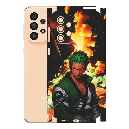Samsung A/S Series Phone Skins (All Models) - Roronoa Zoro - Matte Finish (M-102) Samsung Galaxy A33(5G)
