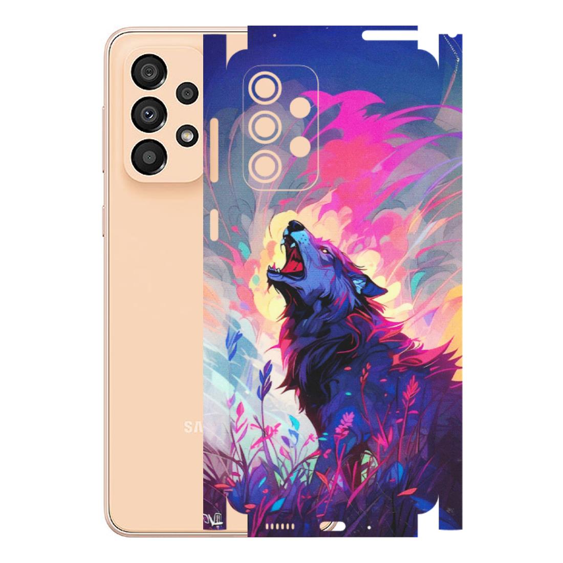 Samsung A/S Series Phone Skins (All Models) - New Wild Wolf Abstract - Matte Finish (M-125) Samsung Galaxy A33(5G)