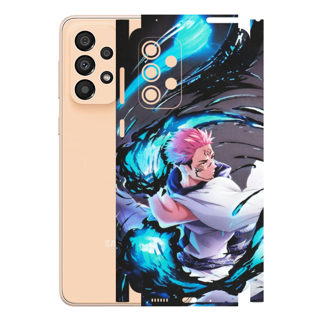 Samsung A/S Series Phone Skins (All Models) - New Jujutsu Kaisen Grey Blue Anime - Matte Finish (M-127) Samsung Galaxy A33(5G)