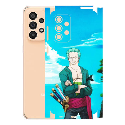 Samsung A/S Series Phone Skins (All Models) - Cool Swordman Zoro Anime - Matte Finish (M-143) Samsung Galaxy A33(5G)