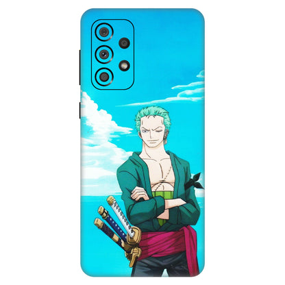 Samsung A/S Series Phone Skins (All Models) - Cool Swordman Zoro Anime - Matte Finish (M-143) Samsung Galaxy A33(5G)