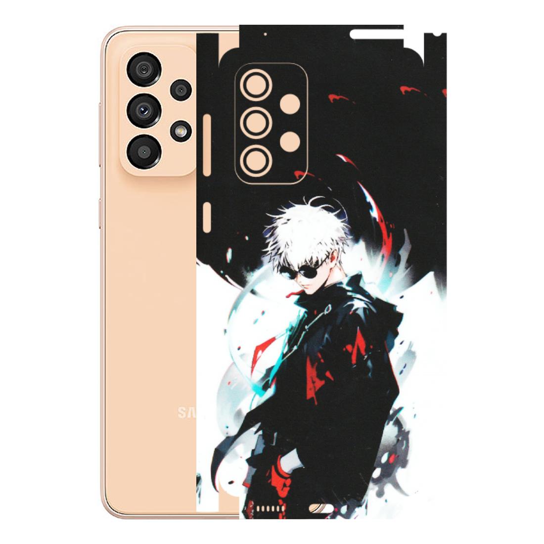 Samsung A/S Series Phone Skins (All Models) - Gojo Powerful Charater Kaisen Anime - Matte Finish (M-144) Samsung Galaxy A33(5G)